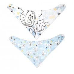 Set 2 Bavaglini Bandana Mickey Mouse Tender Assortiti