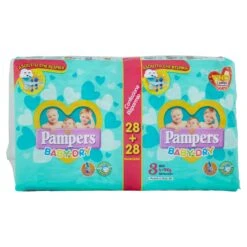 Pampers® Pannolini Baby Dry 3 Midi (4-9 Kg) Confezione Da 56 Pezzi