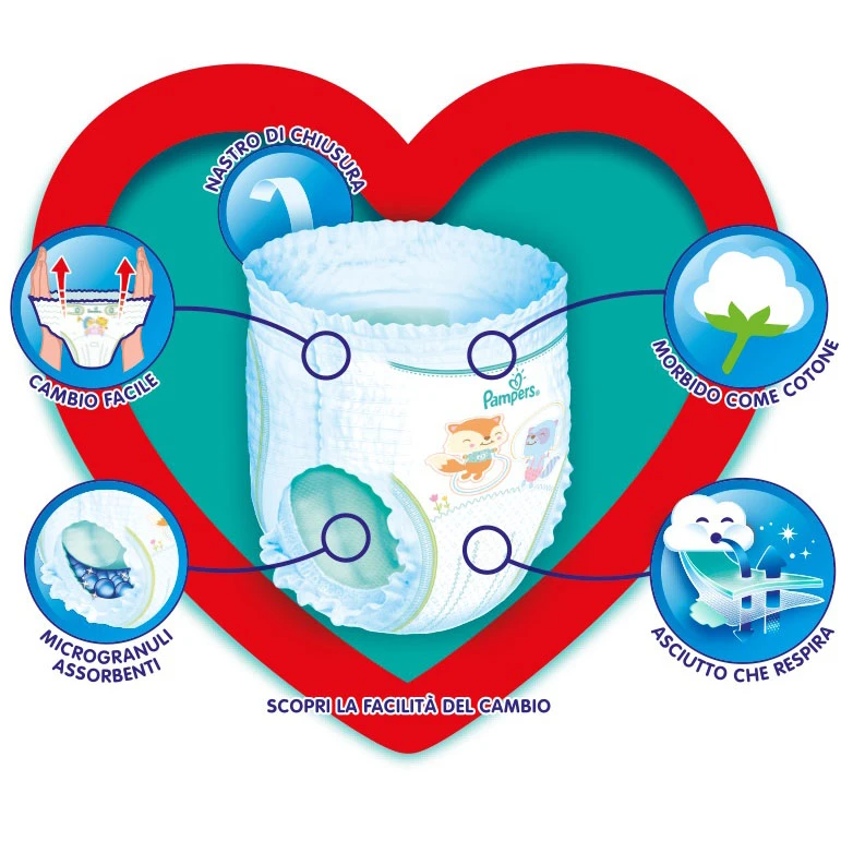 Pampers® Pannolini Mutandina Baby Dry 3 Midi (6-11 Kg) Confezione Da 52 Pezzi 2 Pampers® Pannolini Mutandina Baby Dry 3 Midi (6-11 Kg) Confezione Da 52 Pezzi - immagine 2