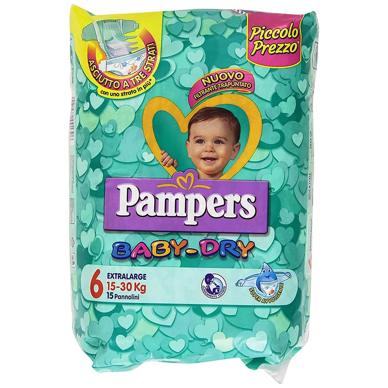 Pampers® Pannolini Baby Dry XL 6 15 Pezzi 1 Pampers® Pannolini Baby Dry XL 6 15 Pezzi