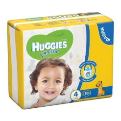 HUGGIES Pannolini Unistar Maxi 4 18 Pezzi