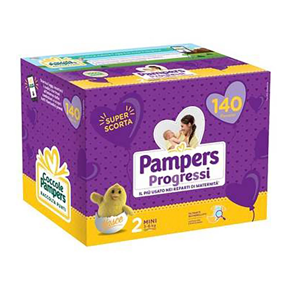 Pampers® Pannolini Progressi Mini 2 Pentapack 140 Pezzi 1 Pampers® Pannolini Progressi Mini 2 Pentapack 140 Pezzi