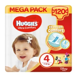 HUGGIES Pannolini Ultra Comfort Mega Pack 4 - 120 Pezzi