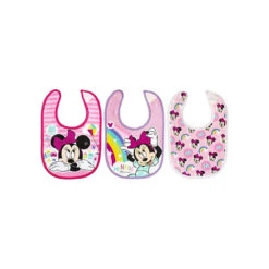 Set Bavaglini Minnie Confezione Da 3 Pz