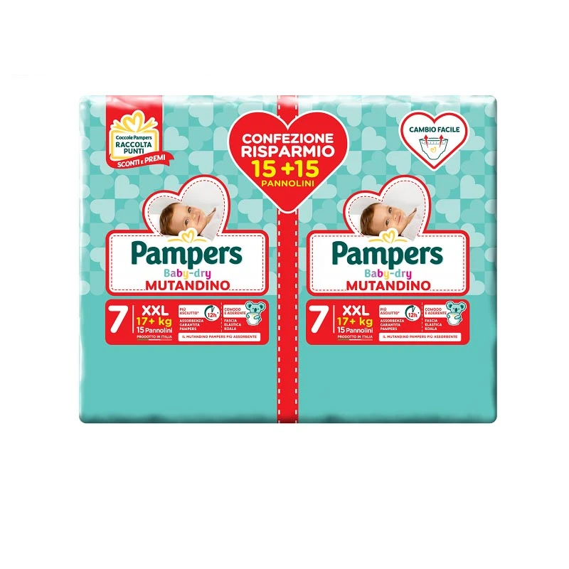 Pampers® Pannolini Mutandina Baby Dry XXL 7 - 30 Pezzi 1 Pampers® Pannolini Mutandina Baby Dry XXL 7 - 30 Pezzi