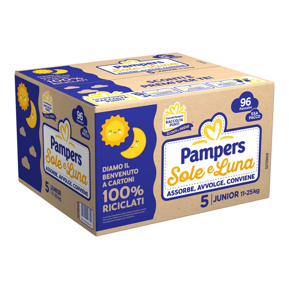 Pampers® Pampers Pannolini Sole E Luna Esapack Taglia 5 - Junior - 96 Pezzi