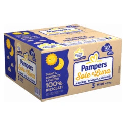 Pampers® Pampers Pannolini Sole E Luna Esapack Taglia 3 - Midi - 120 Pezzi