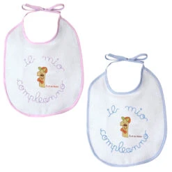 Andy&Helen Bavaglio Il Mio Primo Compleanno In Spugna Di Cotone, Taglia Media