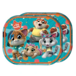 Albri 2pz Tendina Parasole Finestrino Auto - Fantasia 44 Gatti