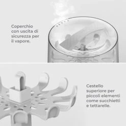 Sterilizzatore A Vapore Digitale - SteriEasy Pro 1084 -Bambini Prodotti Negozio sterilizzatore a vapore digitale sterieasy pro caratteristiche